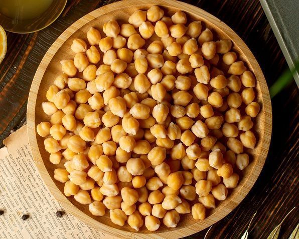 Garbanzos enjuagar