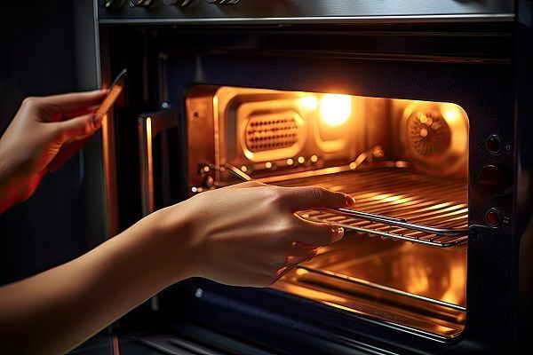 Precalentar el horno con harina