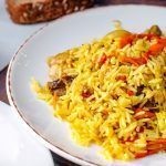 Arroz con pato y setas