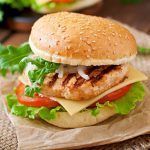 Hamburguesa de pollo casera