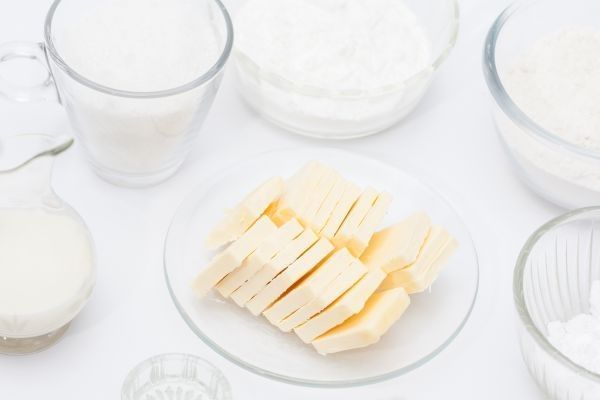 Ingredientes para las galletas de mantequilla