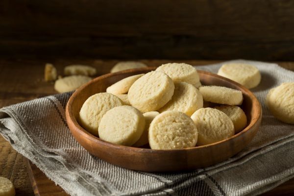 Galletas de mantequilla en un plato