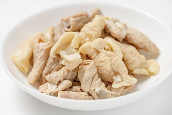 Callos limpios preparados para hacer el guiso
