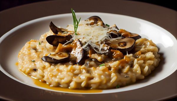Risotto de setas casero