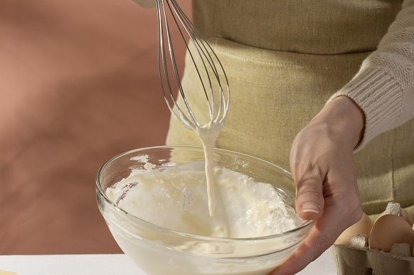 Batir la crema de queso