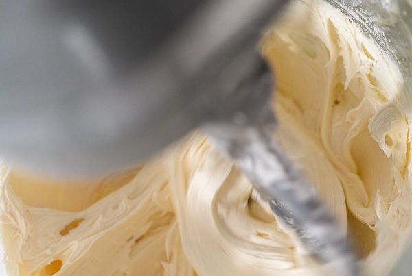 Mezclando en la batidora buttercream