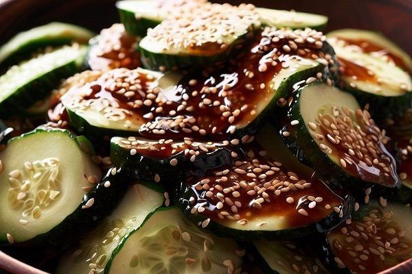 Ensalada de pepino y sésamo