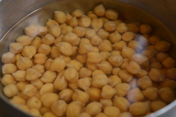 Garbanzos en remojo