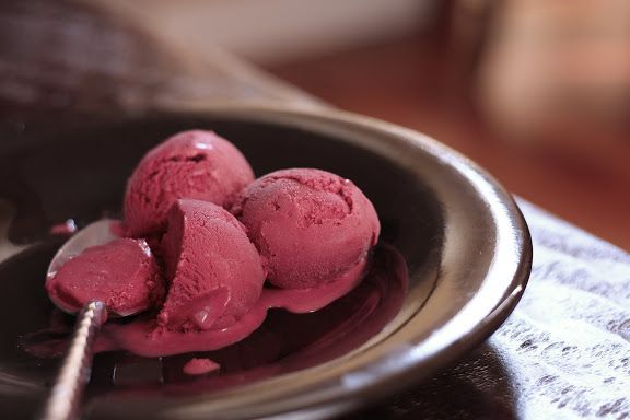 Beet Ice Cream Top
