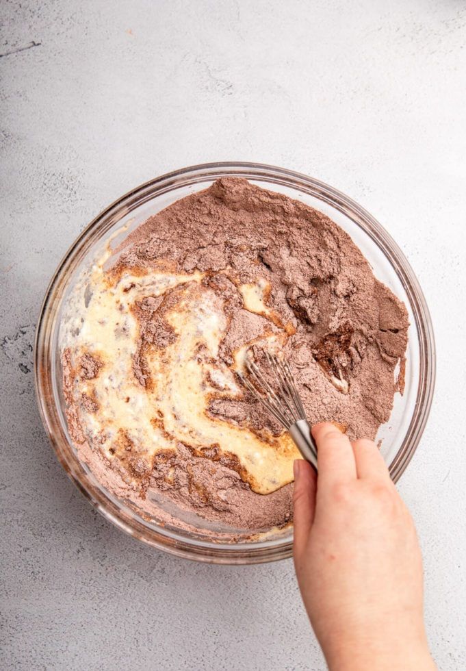 liquid-ingredients-added-to-dry-for-guinness-chocolate-cake-1-of-1-683×1024