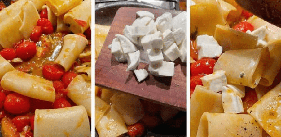 pasta tomate queso