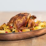 Picantón al horno con patatas