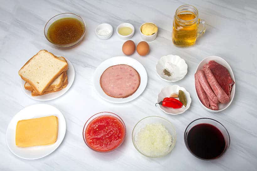 IngredientsforFrancesinhaRecipe_PortugueseSandwich_AuthenticFoodQuest