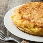 Tortilla de patatas en freidora de aire