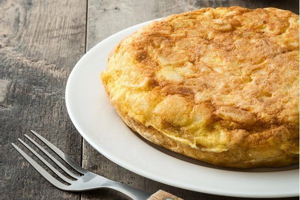 Tortilla de patatas en freidora de aire