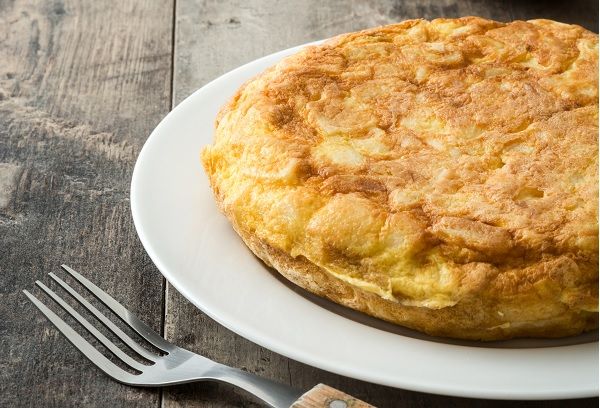 Tortilla de patatas en freidora de aire