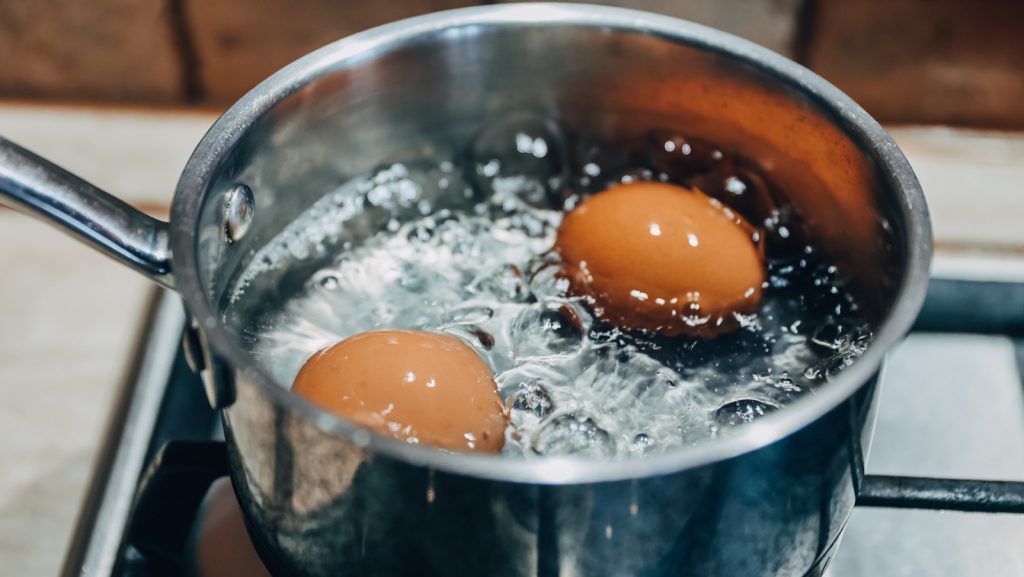 Saucepan,With,Boiling,Eggs,On,A,Gas,Stove