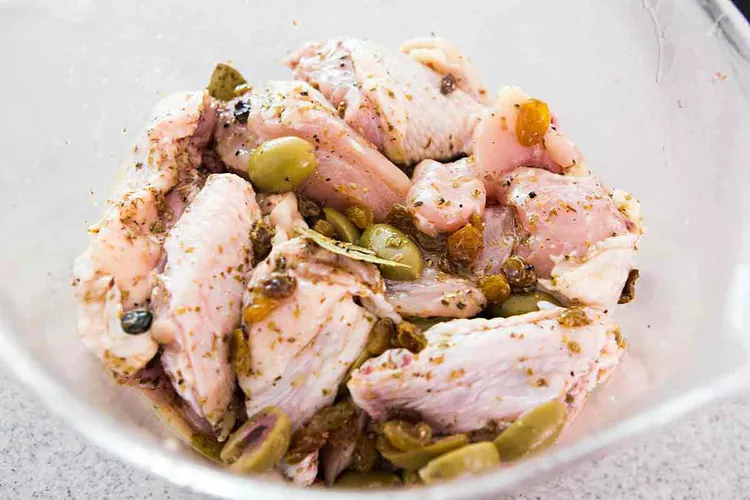 pollo marinado