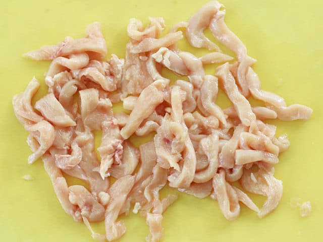 pollo en tiras