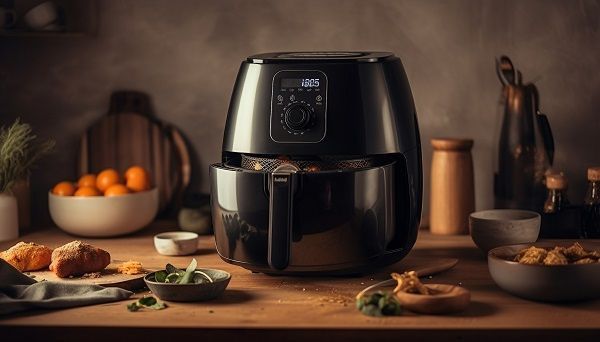 Coliflor haciéndose en Air Fryer