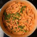 pasta con salsa rosa