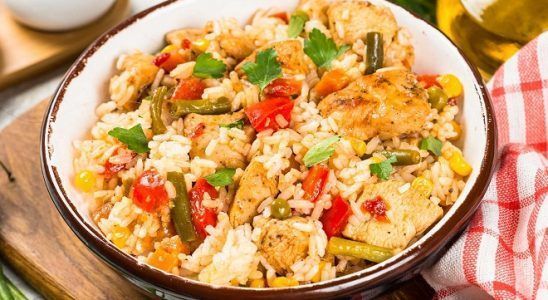 Receta de arroz con pollo en olla arrocera
