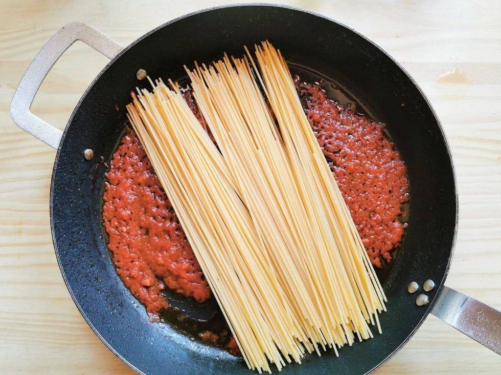 spaghetti salsa tomate