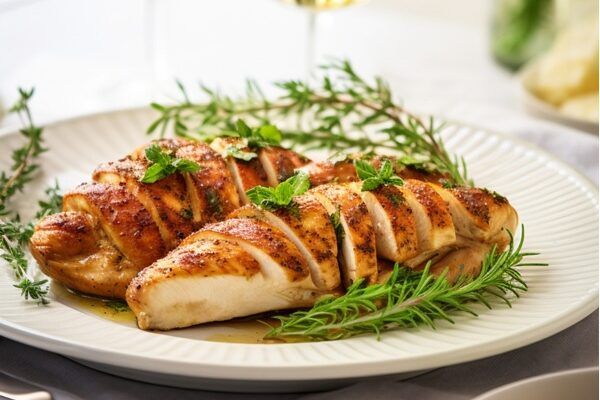 Pechuga de pollo marinada en Air Fryer