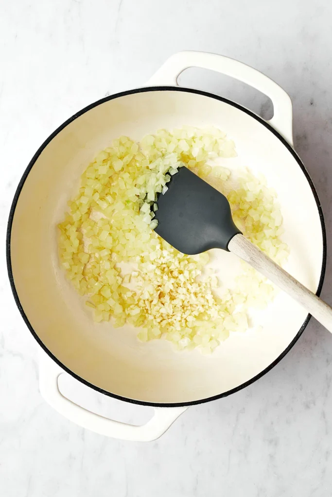 sofrito ajo y cebolla