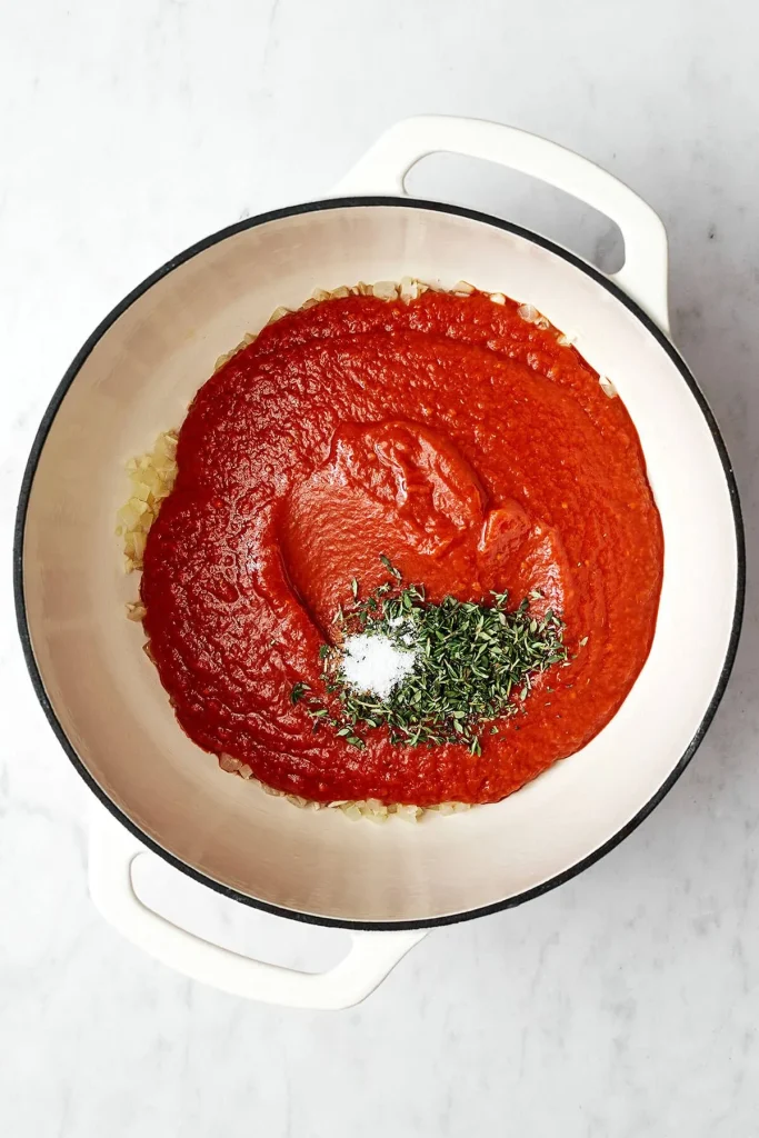 tomate y especias