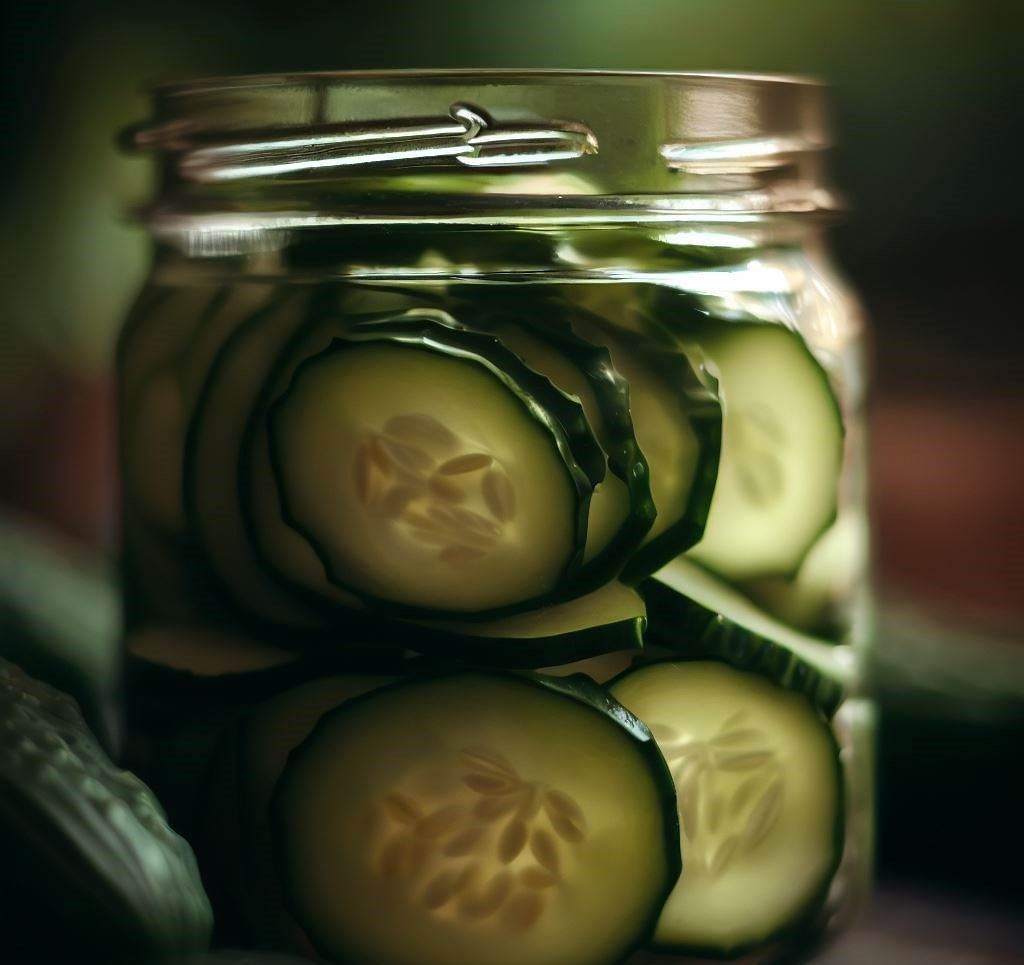 Pepino en un bote