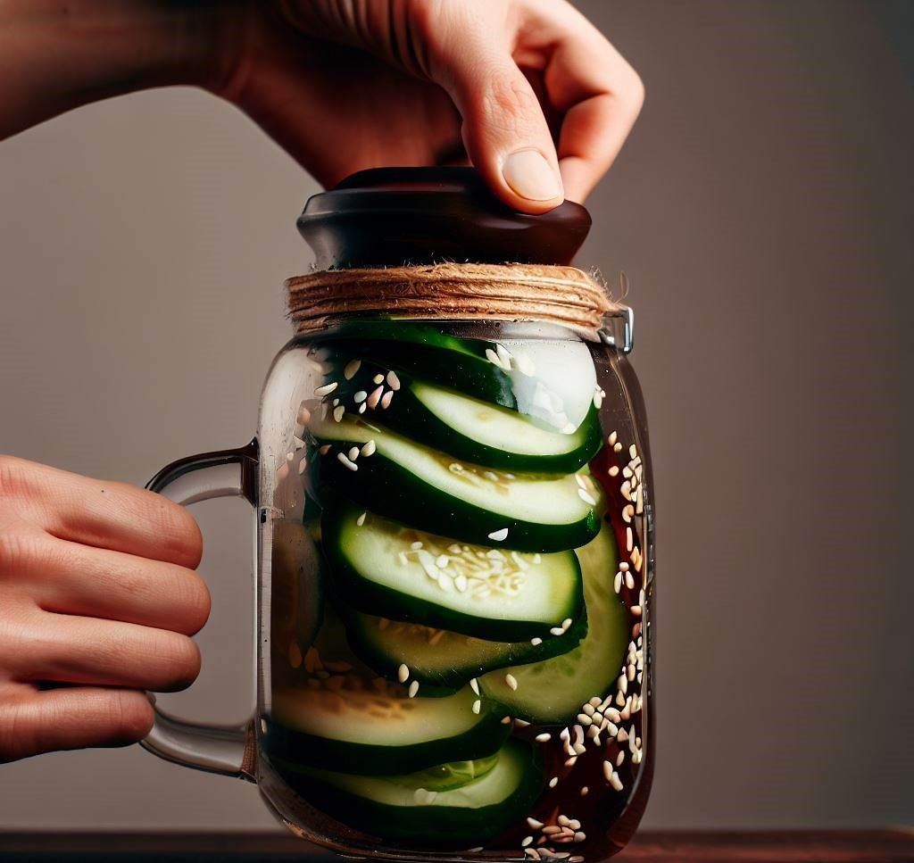 pepino marinado