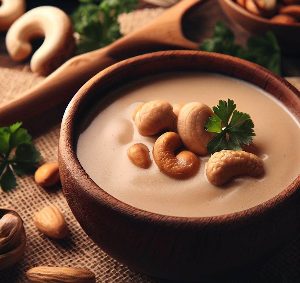 Ajoblanco de anacardos
