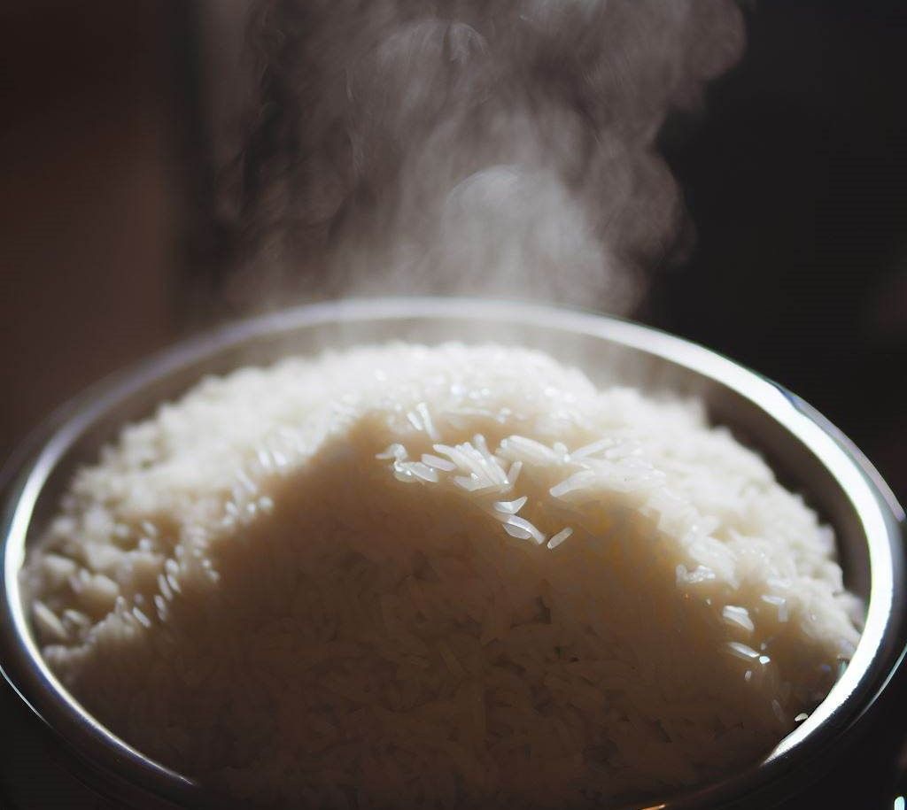 Cocer arroz vaporera