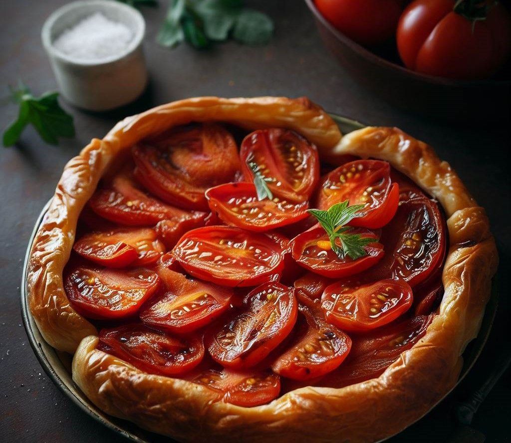 Tarta tatin de tomates