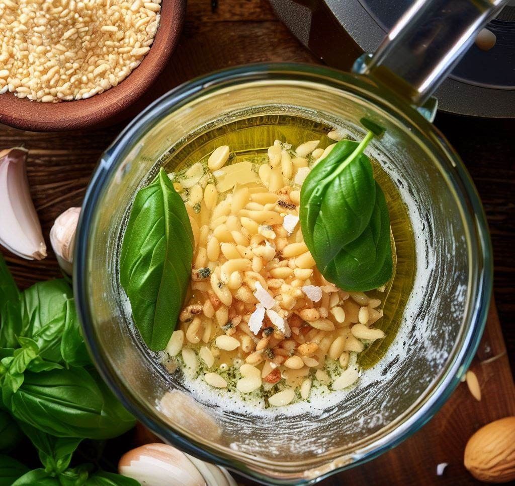 Triturar pesto