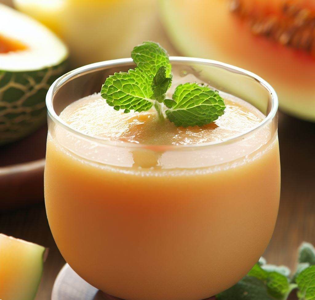 gazpacho melón casero.