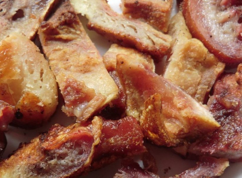 Careta de cerdo asada
