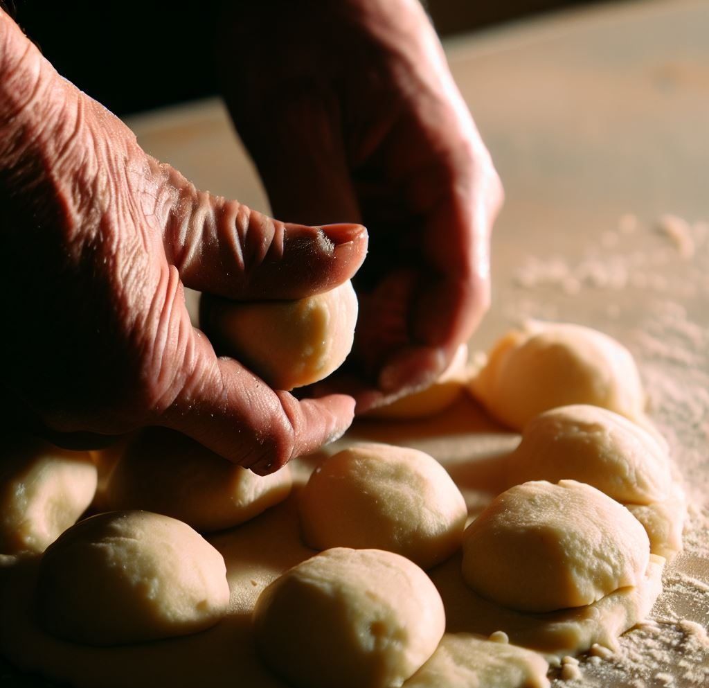 bolas de arepa.