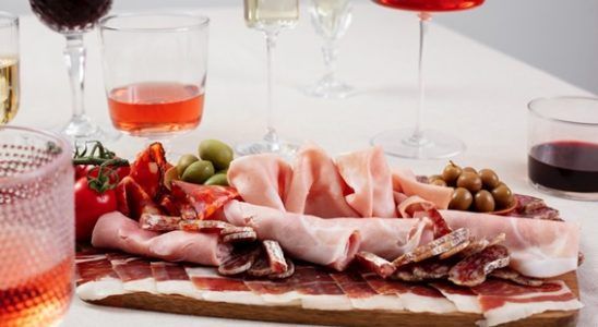 Plato con embutido y jamón