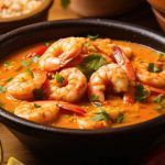 Moqueca brasileña de camarones