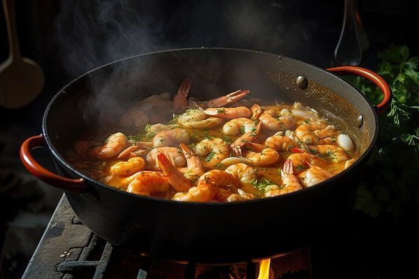 Cocción de la moqueca