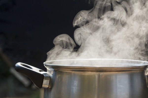 Vapor olla cocina
